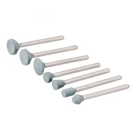 meule sur tige (x7) en carbure de silicium de 6 à 12 mm