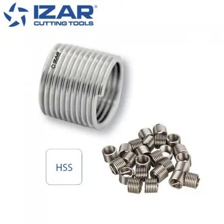 lot de 10 ou 25 filets rapportés inox 2.5XD Izar de M3 à M24