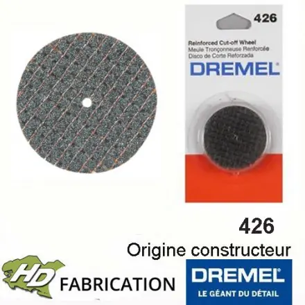 Dremel 426 disque à tronçonner renforcé fibres de verre 32 mm Lot de 5