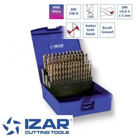 SK0122926-FR20260707-142325-0 coffret 41 forets HSSE 5%Co metaux durs de 6 à 10 mm par 0.1 mm Izar