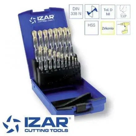 SK0122933-FR20260707-142325-0 coffret 19 forets HSS-Zirkonio de 1 à 10 mm par 0.5 mm Izar