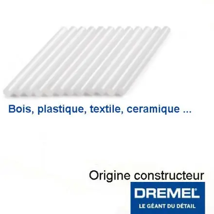 12 bâtons de colle haute température multifonctions 7 mm Dremel GG01
