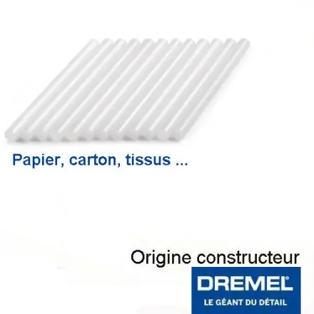 12 bâtons de colle haute température 7 mm Dremel GG02