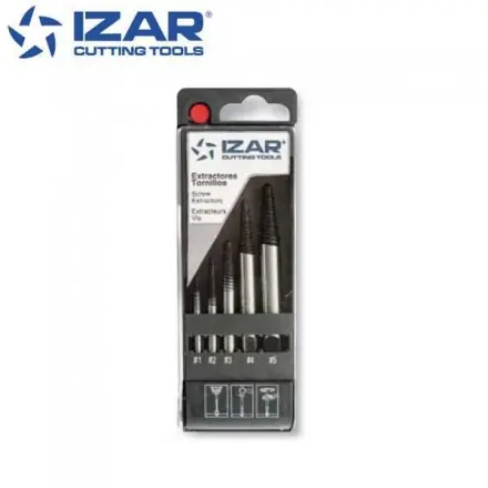 coffret extracteur de vis tourne à gauche Izar pour vis M3 à M24