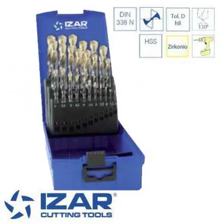 SK0122990-FR20260707-142325-0 coffret 25 forets HSS-Zirkonio de 1 à 13 mm par 0.5 mm Izar