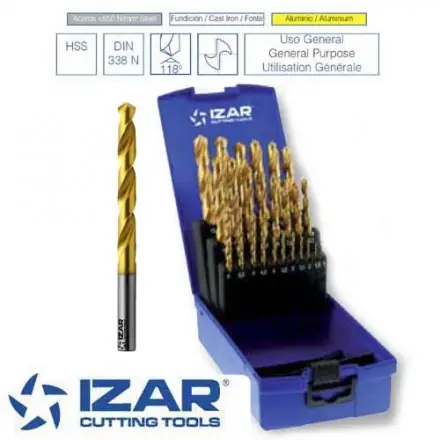 SK0122991-FR20260707-142325-0 coffret 25 forets HSS-TIN Izar de 1 à 13 mm par 0.5 mm