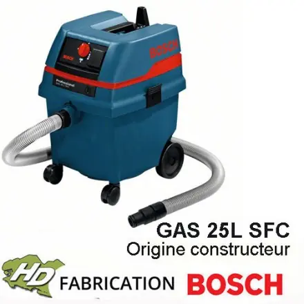 Aspirateur 1200W 25L Bosch GAS 25L SFC