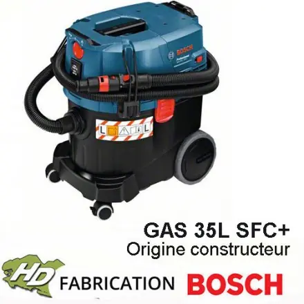 Aspirateur 1380W 35L Bosch GAS 35L SFC+