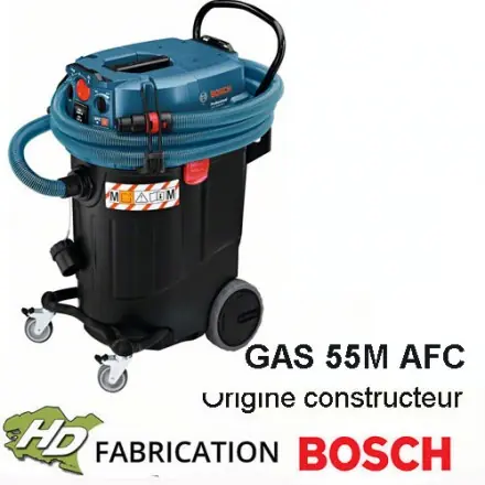 Aspirateur 1380W 55L Bosch GAS 55 M AFC