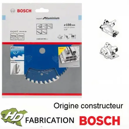 lame de scie circulaire Bosch 150x2,6x20 mm Z42