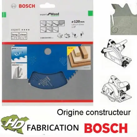 lame de scie circulaire Bosch 120x1,8x20 mm 12 dents