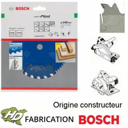 lame de scie circulaire Bosch 140x1,8 mm 24 dents