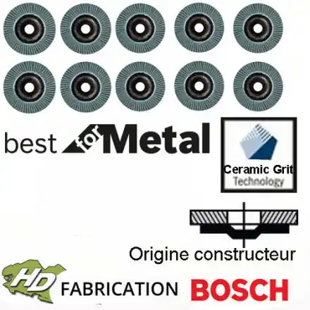 disque à lamelle plat zircon céramique 115 mm Bosch X781