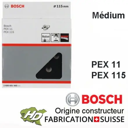 plateau 115 mm medium Bosch 2608601065 - PEX 11 et PEX 115