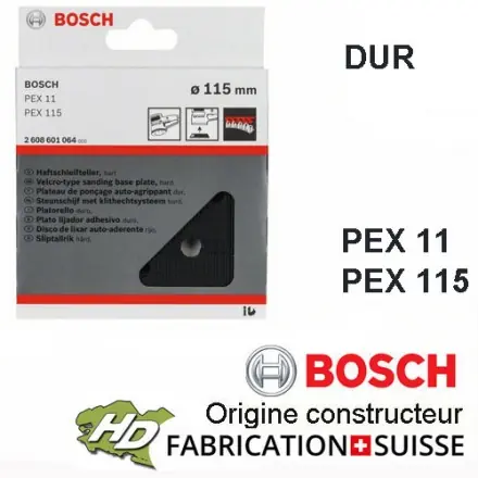 plateau 115 mm dur Bosch 2608601064 - PEX 11 et PEX 115