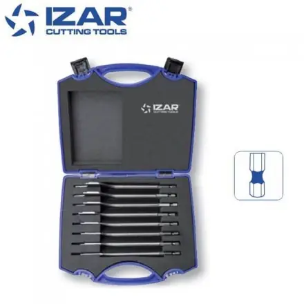 coffret 8 mèches plates Izar de 12 à 32 mm longueur 152 mm