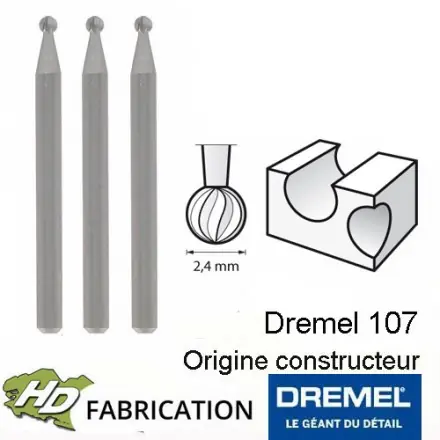 fraise à graver D.2,4 mm DREMEL