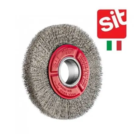 SK0123227-FR20260707-142325-0 brosse circulaire Sit acier ondulé pour touret 150 mm