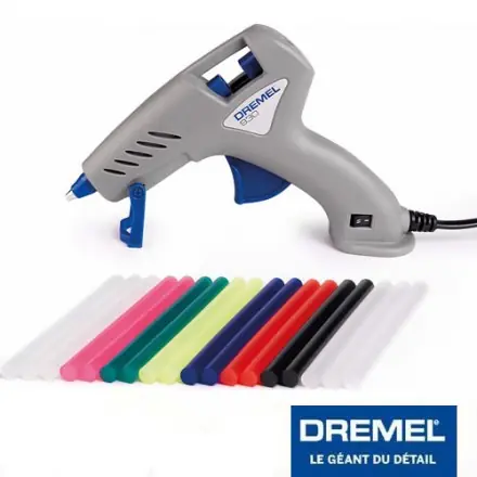 pistolet à colle 7 mm Dremel 913 + 18 bâtons