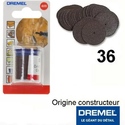disque à tronçonner 24 mm Lot de 36 - Dremel 409