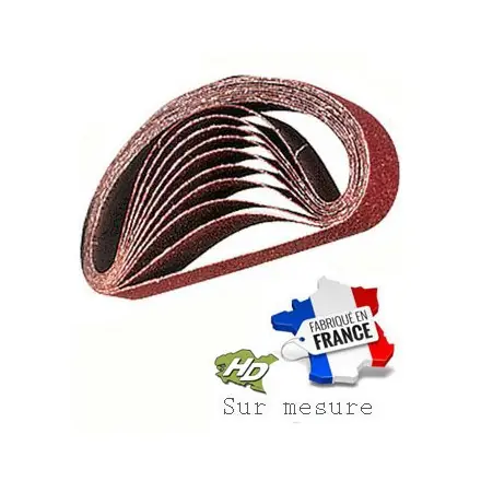 bande abrasive corindon 13x480 mm grain 24 à 180
