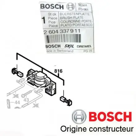 couronne porte balais bosch 2604337911 pour PEX400AE