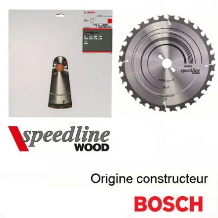 lame scie circulaire 300x30 mm 28 dents Bosch speedline