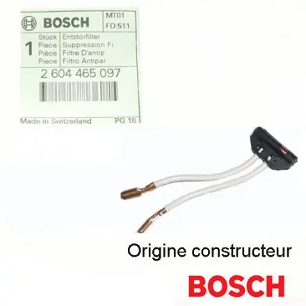 filtre antiparasite L 126 mm blanc Bosch 2604465097