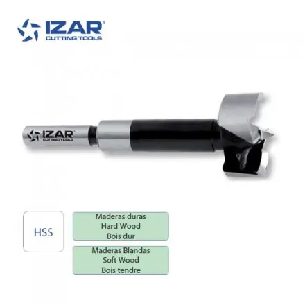 mèche à façonner HSS Forstner bois Izar de 10 à 50 mm
