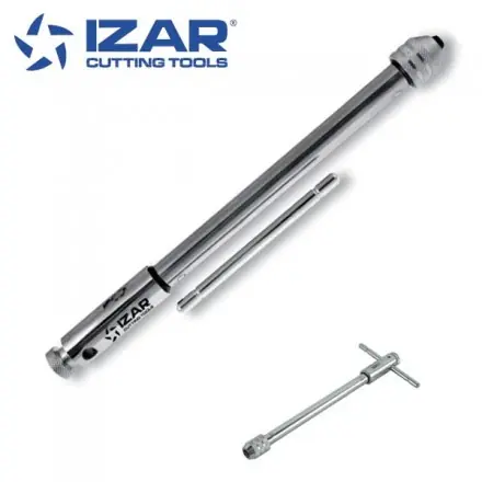 porte-taraud en T à cliquet long Izar pour tarauds M5-M12