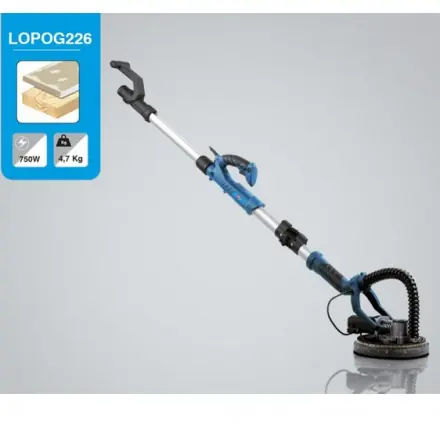 ponceuse mur et plafond 225 mm 750W LEMAN LOPOG226