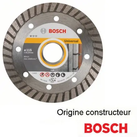disque diamant turbo 115 mm Bosch