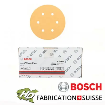 boite de 50 disques Diamètre 150mm 6 trous Bosch