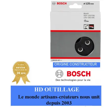 plateau mi-dure 2608601607 Bosch