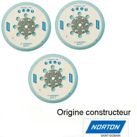 3 plateaux de ponçage 115mm Norton 69957350743