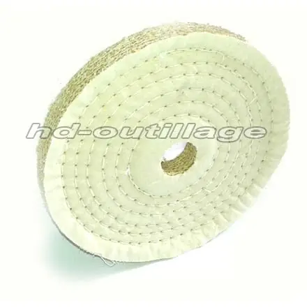 disque sisal / coton cousu pour polissage 300x20x32 mm