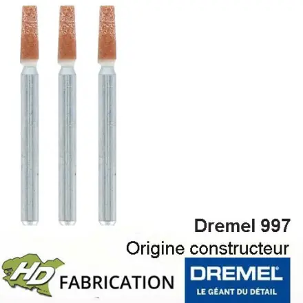 meule à rectifier en oxyde d’aluminium 3,4 mm dremel 997