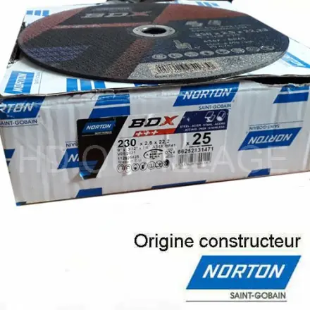 SK0124054-FR20260707-142325-0 25 disques à tronçonner 230x1,9 mm Norton BDX