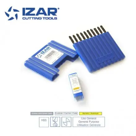 foret HSS metal Izar impérial en pouce de 1/64" à 25/64" (boîte de 10)