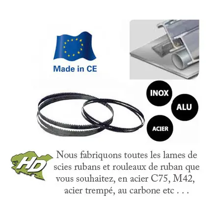 lame scie ruban M42 bimétal 1810x10 mm
