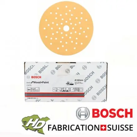boite de 50 disques Diamètre 125 mm multiperforation Bosch