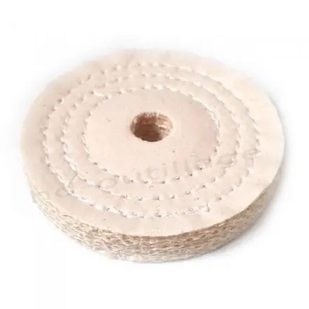 disque sisal / coton cousu pour polissage 120x20x20 mm