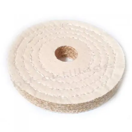disque sisal / coton cousu pour polissage 150x32x20 mm