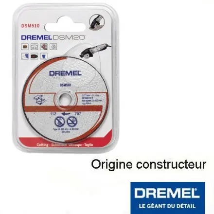 3 disques à tronçonner Dremel DSM510