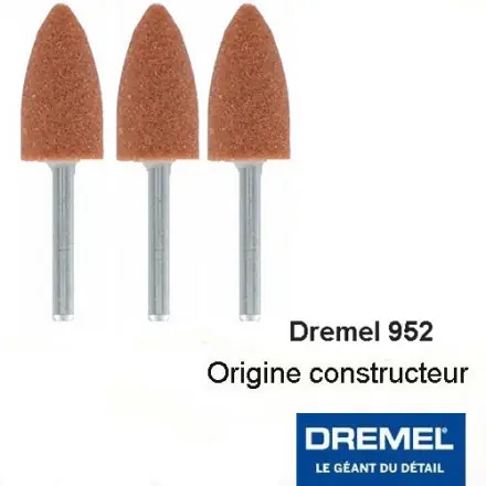 meule à rectifier en oxyde d‘aluminium 9,5 mm DREMEL 952