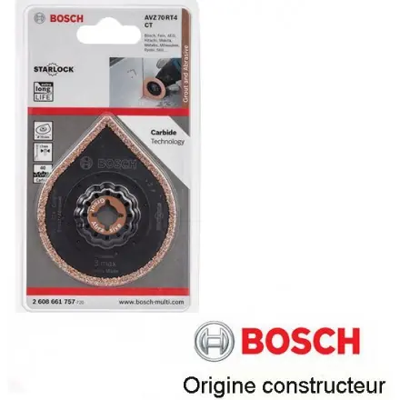 enlève-mortier à concrétion carbure Starlock AVZ 70 RT4