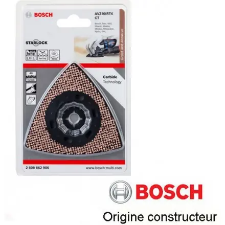 plateau à concrétion carbure grain 40 Starlock AVZ 90 RT4
