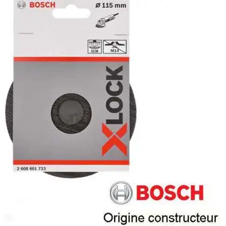 plateau 115 mm X Lock SCM Bosch avec PIN