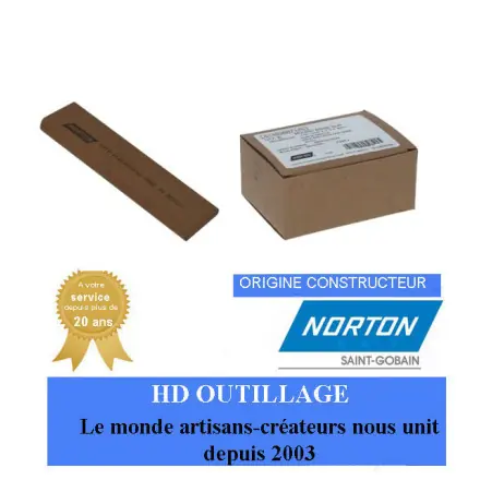 lot de 5 pierres à aiguiser médium india NORTON 61463687140