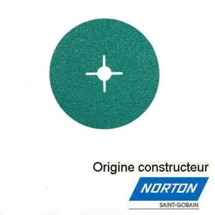 disque fibre 125 mm grain 36 à 80 Greenlyte NORTON F975